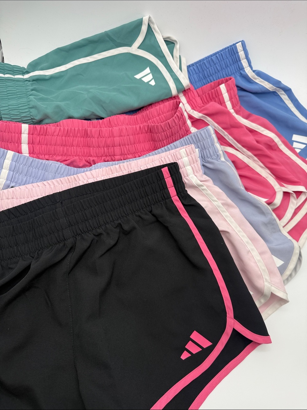 Adidas Girls Size 14 Kids Large Athletic Shorts Lot of 9